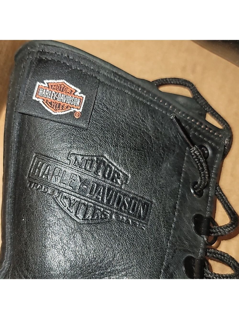 Harley davidson leather riding boots new Women's 9 - Picture 3 of 11